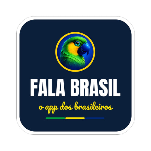 Adesivo Fala Brasil — O App dos Brasileiros