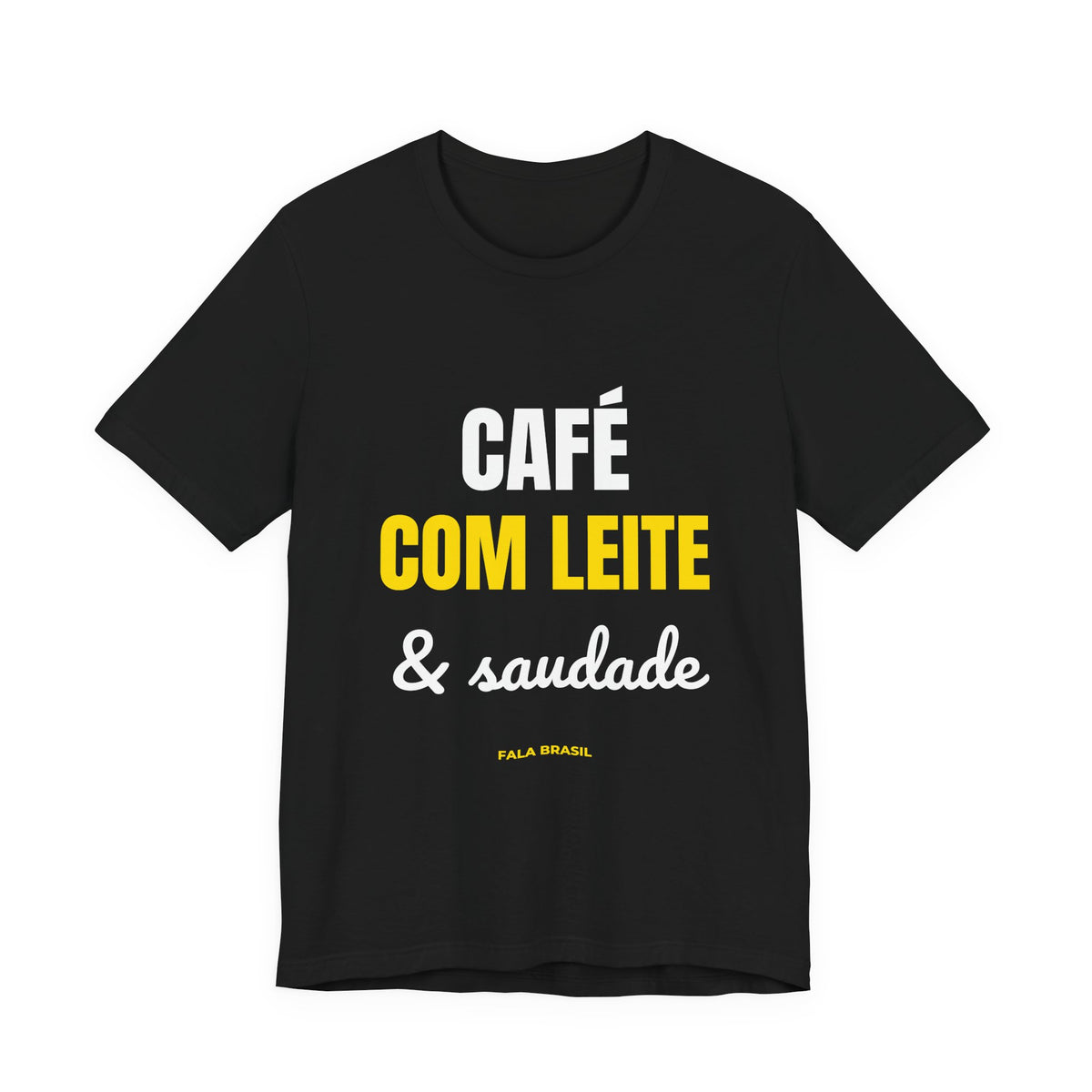 Camiseta Café com Leite & Saudade