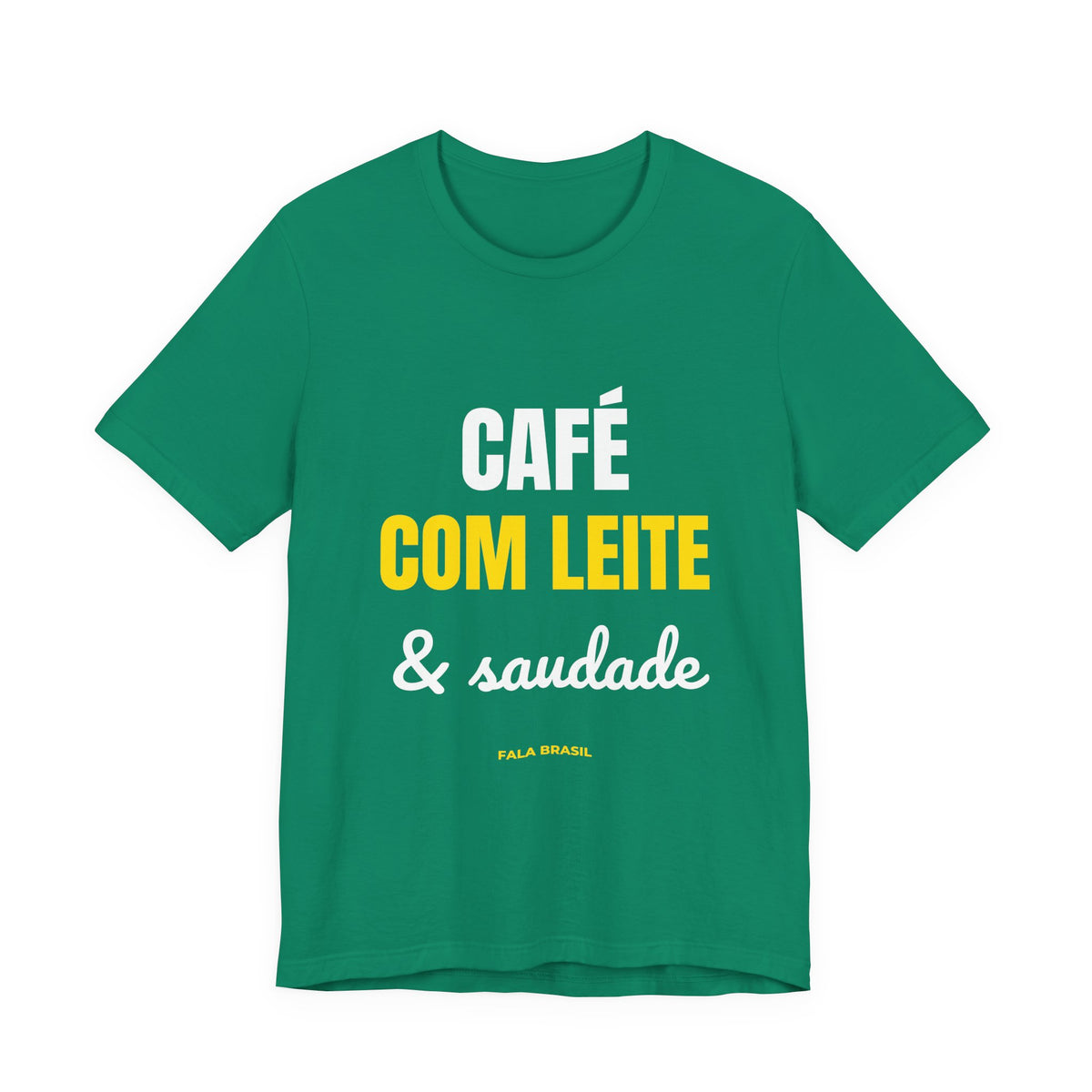 Camiseta Café com Leite & Saudade