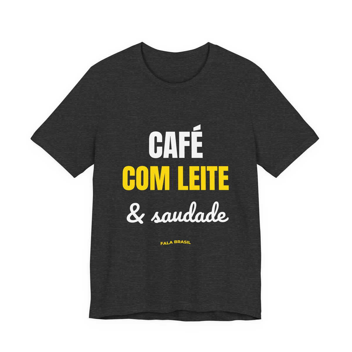 Camiseta Café com Leite & Saudade