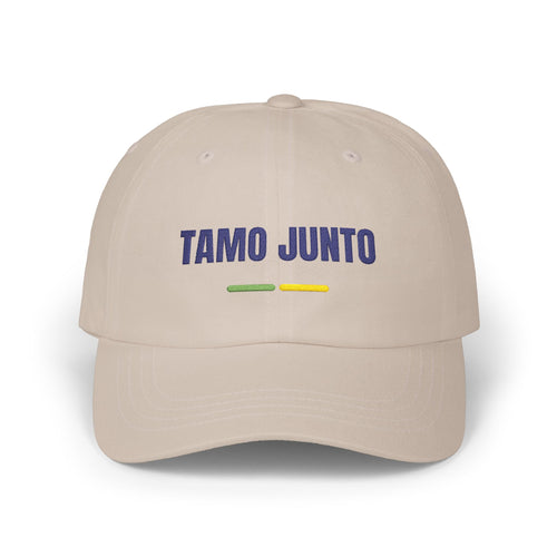 Boné Tamo Junto — Bordado