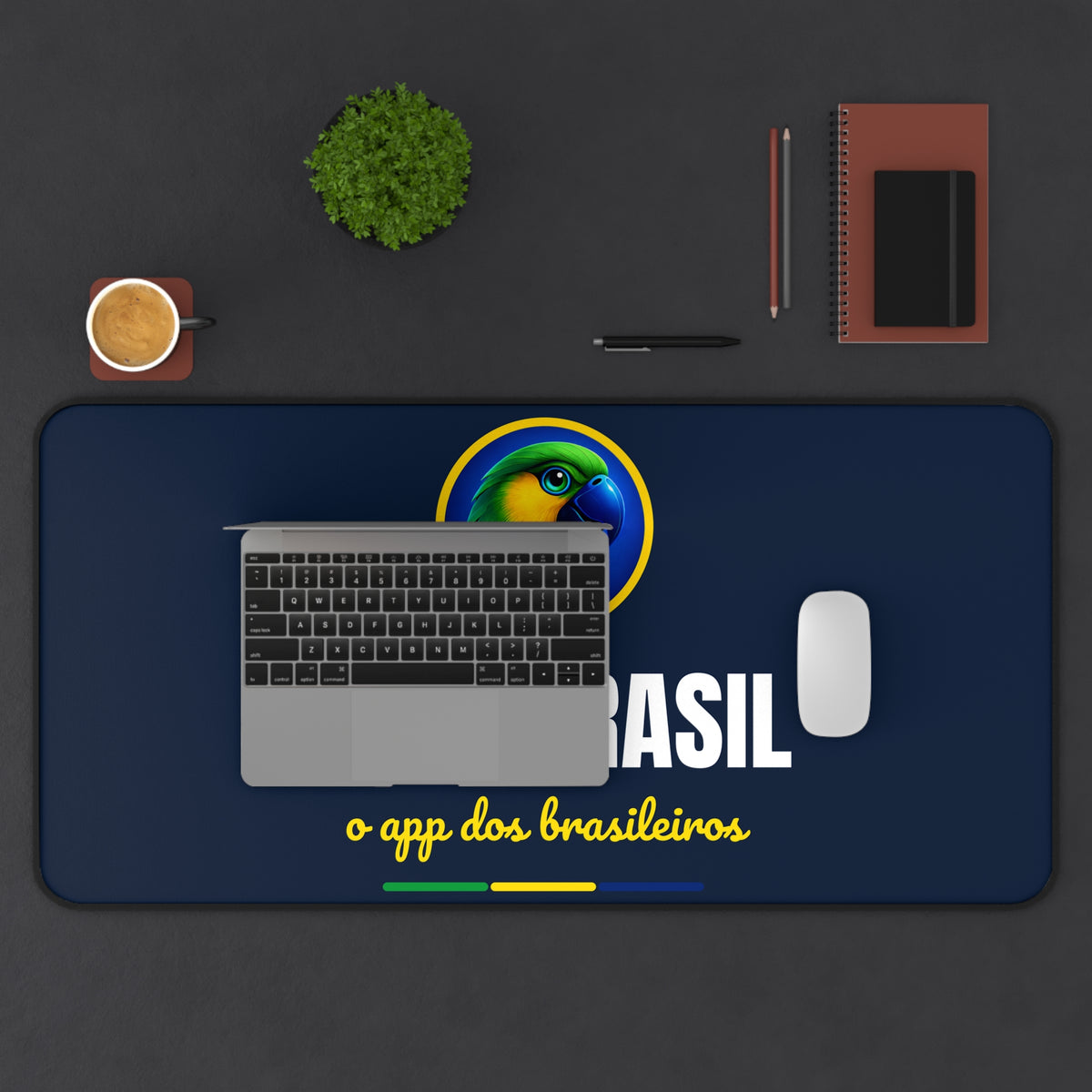 Desk Mat (Tapete de Mesa) Fala Brasil — O App dos Brasileiros