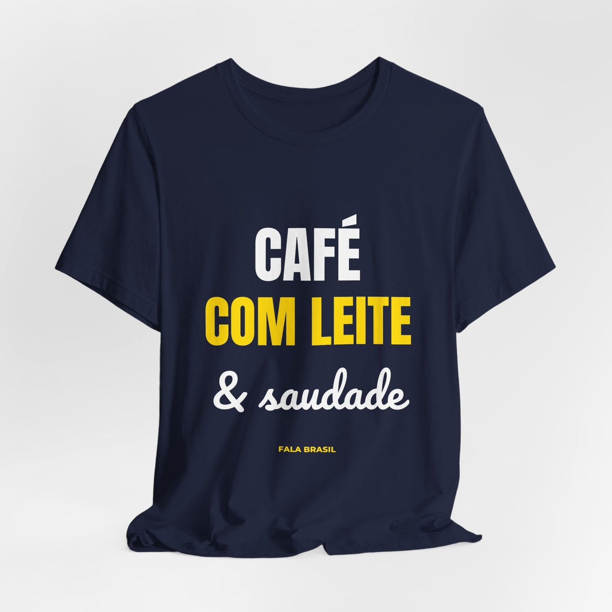 Camiseta Café com Leite & Saudade