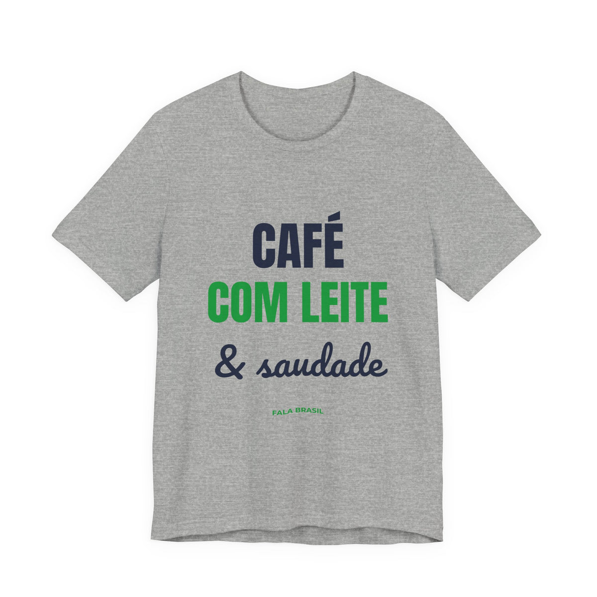 Camiseta Café com Leite & Saudade