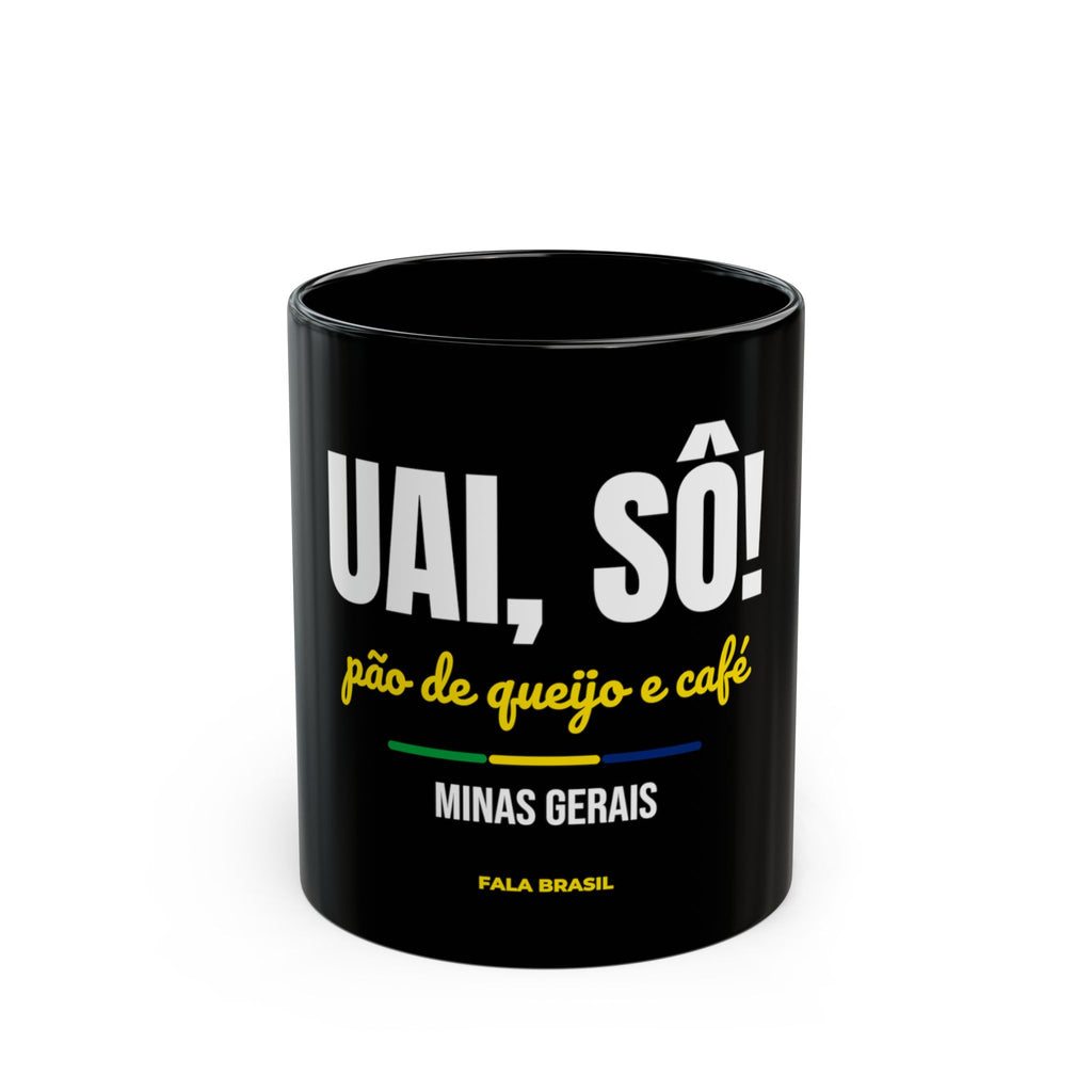 Caneca Preta Uai, Sô! — Minas Gerais