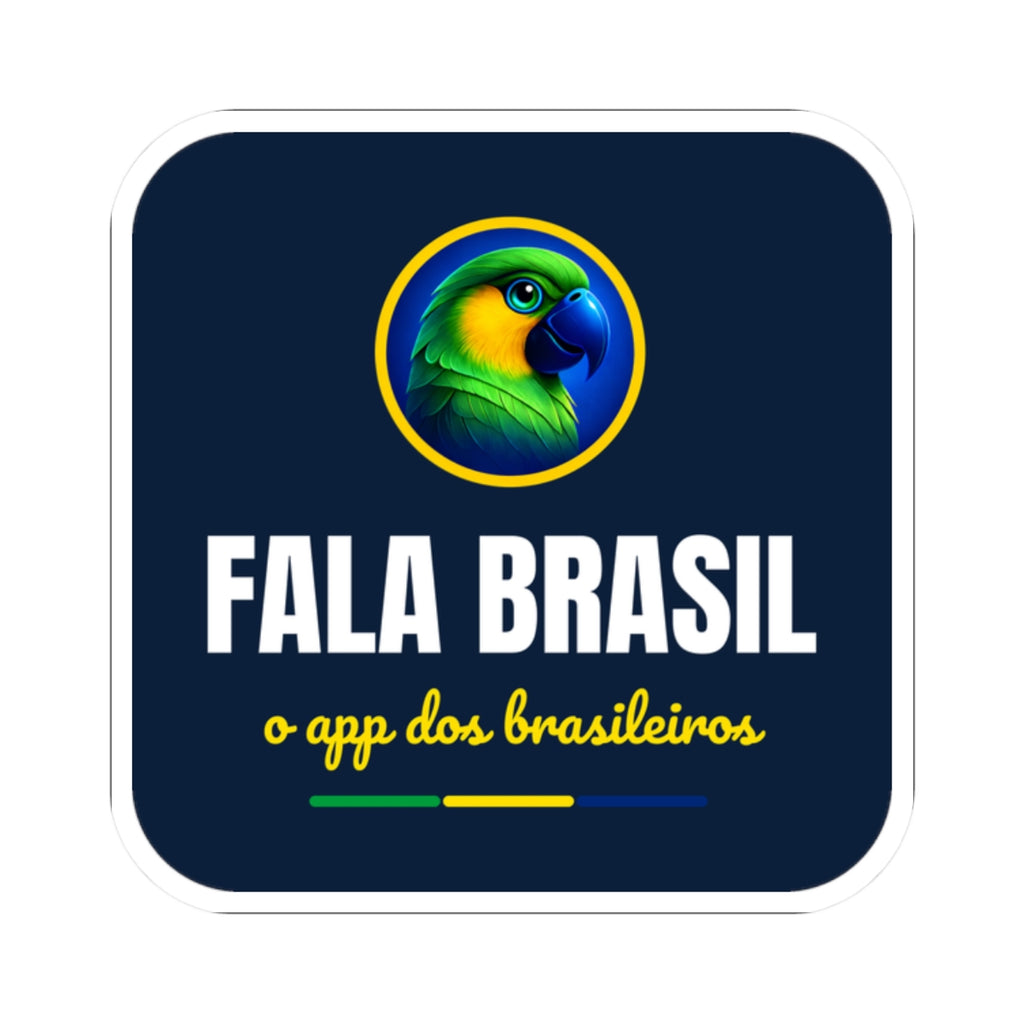 Adesivo Fala Brasil — O App dos Brasileiros