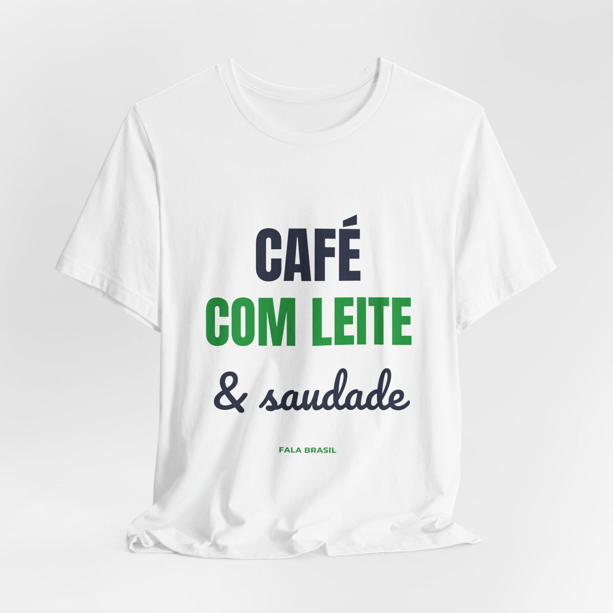 Camiseta Café com Leite & Saudade