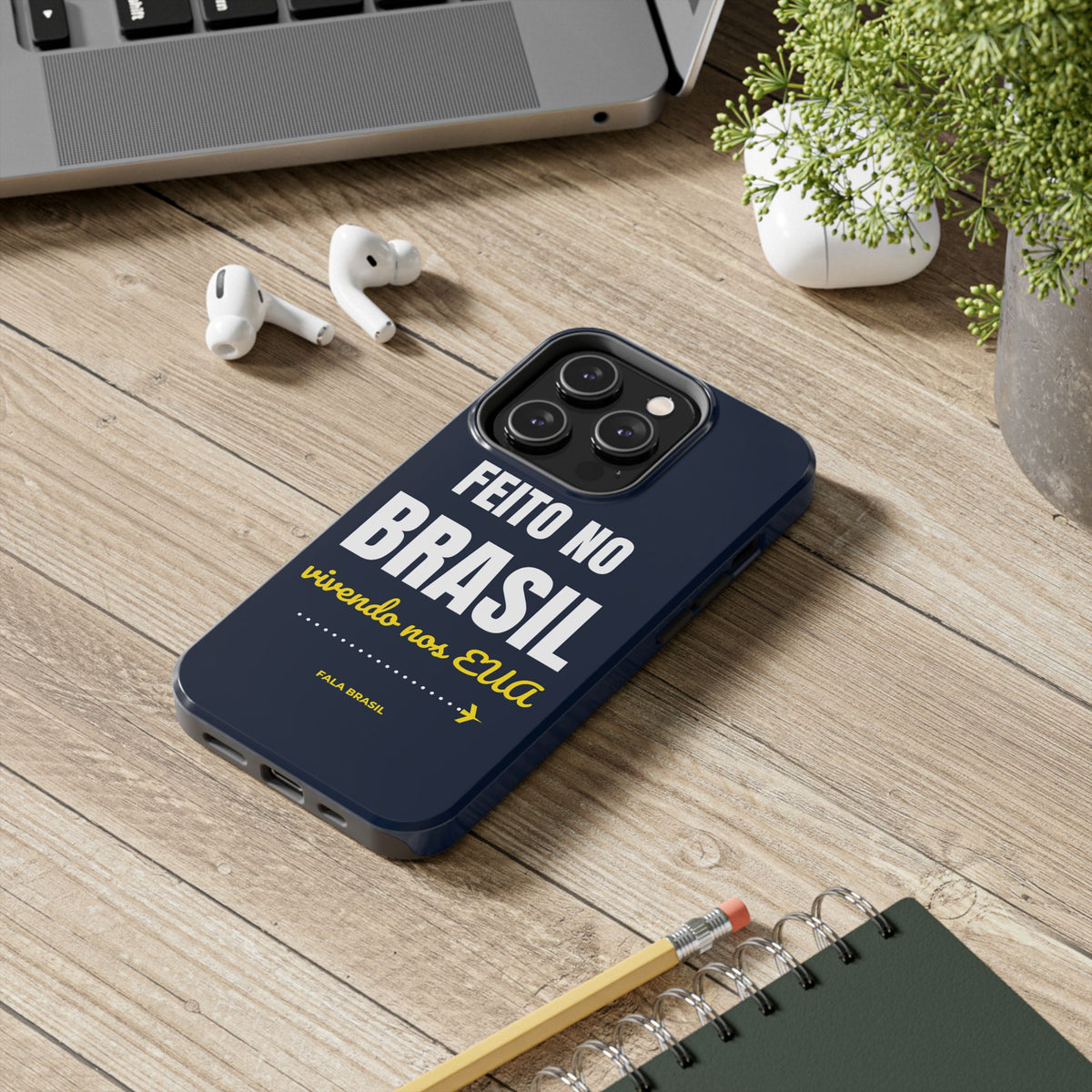 Capinha de Celular Feito no Brasil, Vivendo nos EUA
