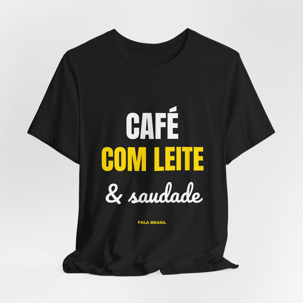 Camiseta Café com Leite & Saudade