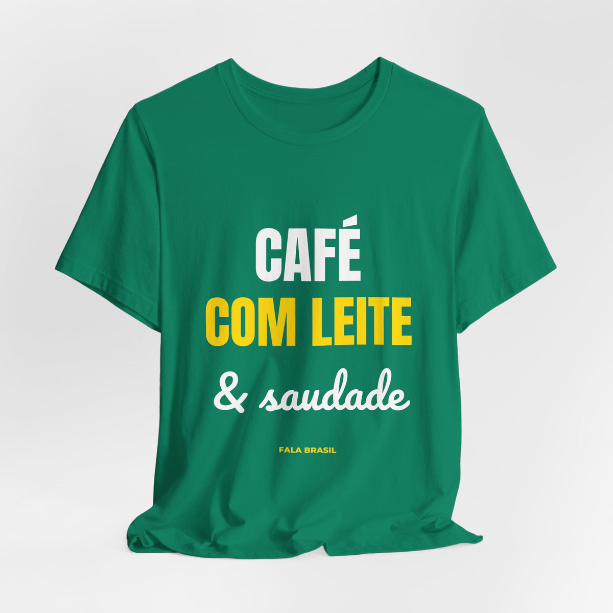 Camiseta Café com Leite & Saudade