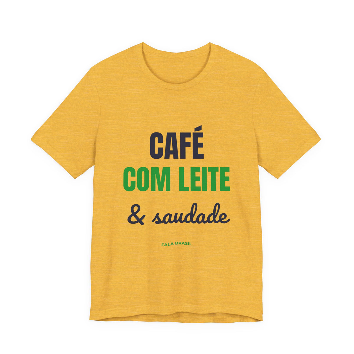 Camiseta Café com Leite & Saudade