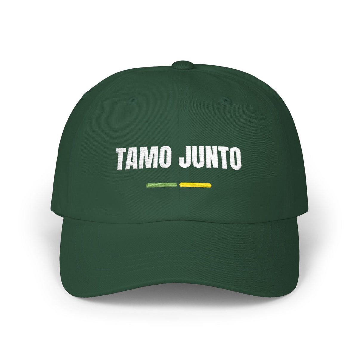 Boné Tamo Junto — Bordado