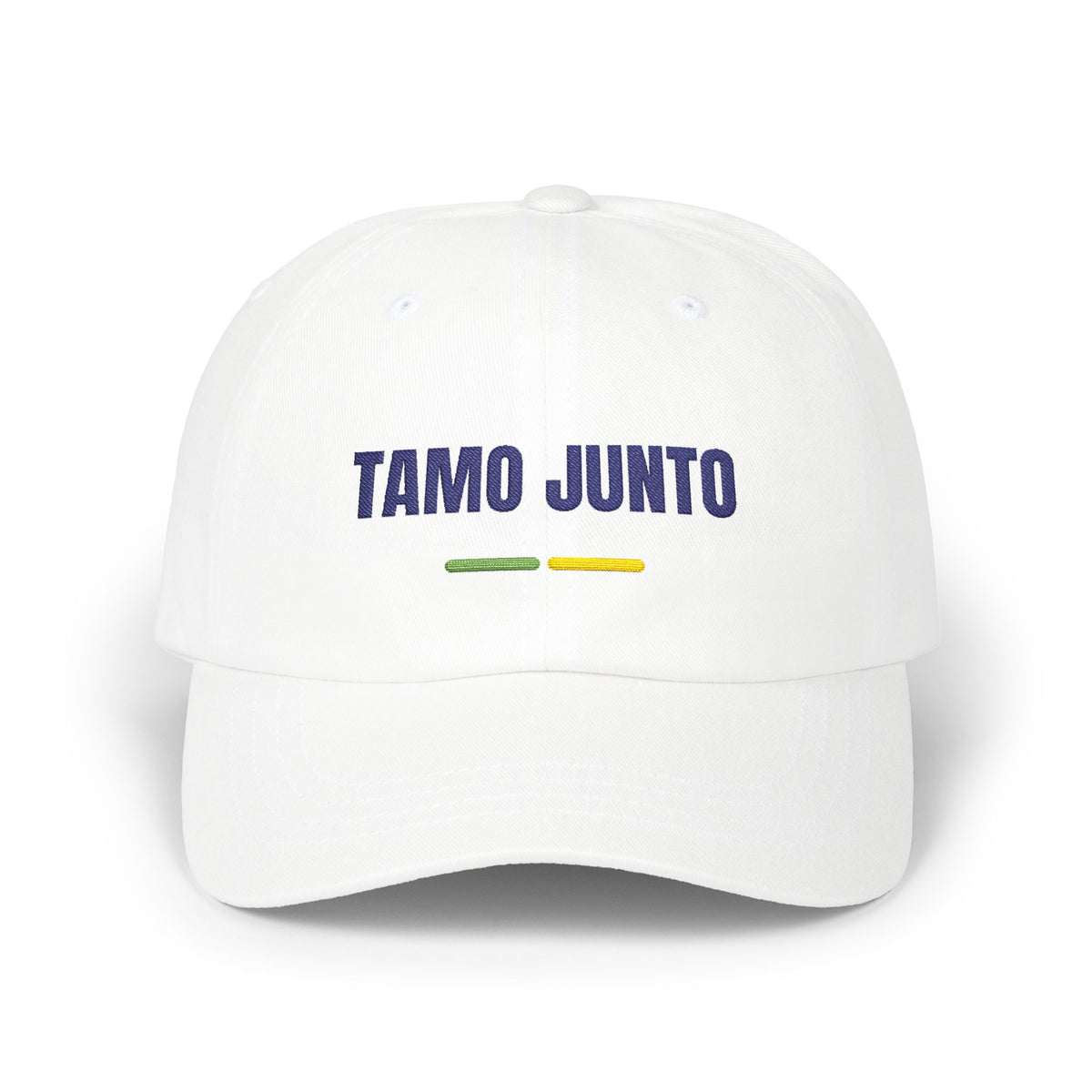 Boné Tamo Junto — Bordado
